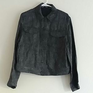 Theory Trucker Jacket M Navy nwt